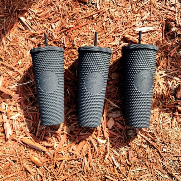 Starbucks Matte Black Studded Tumbler Soft Touch New Release 2021 Cup Limited - Picture 11 of 16